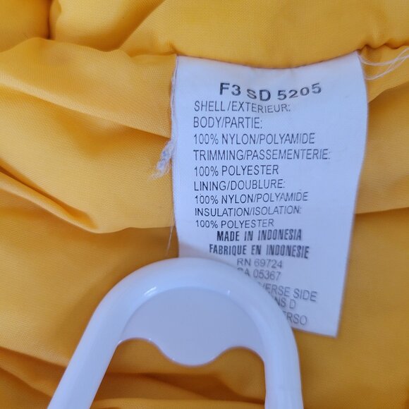 Columbia Kids Winter Jacket, Unisex 2T, Yellow, Removable Hood, Zipper Pockets - Picture 8 of 8